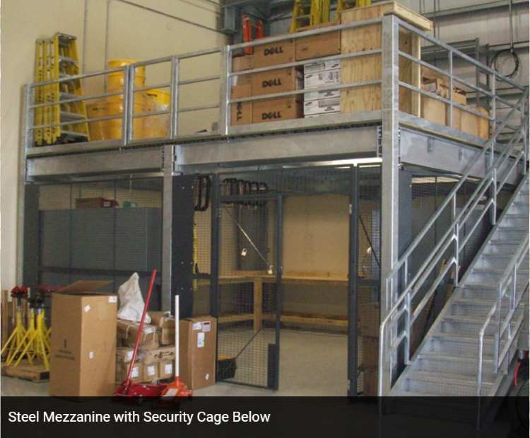 Warehouse_Steel_Mezzanine_Platform_Multi-Level_15_steel-mezzanine-with-security-cage-below