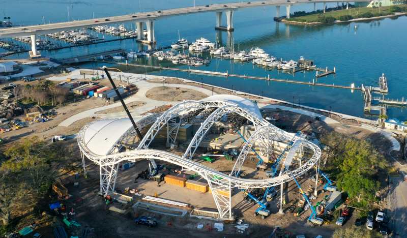 Dronegenuity Tensioned Membrane Roof Construction