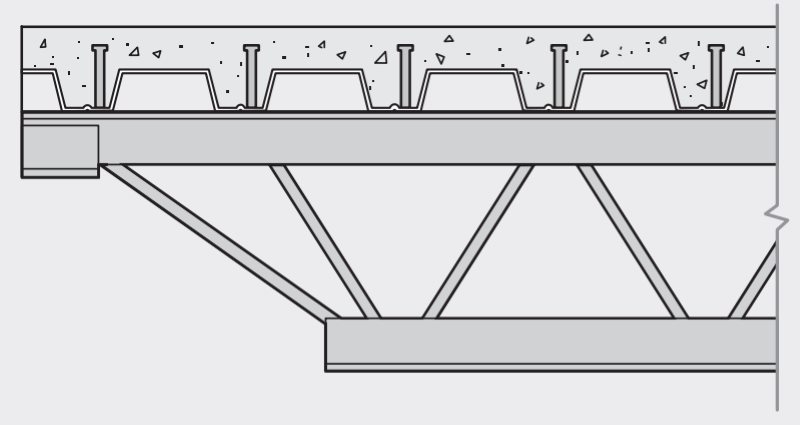 COMPOSITE JOISTS AND DECK MEP routing through joist webbing