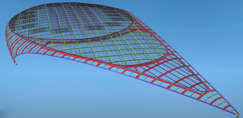 Stadium 3D Perspective View ZHM Stadium BIM Model Tekla Revit