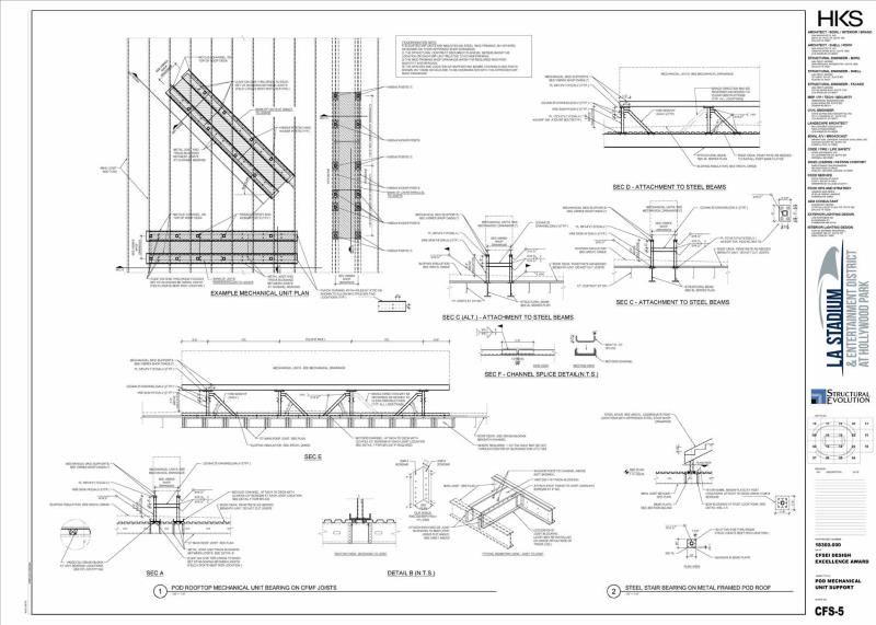 Stadium 3D Perspective View Sofi Stadium ZHM Sofi HKS Construction Drawings