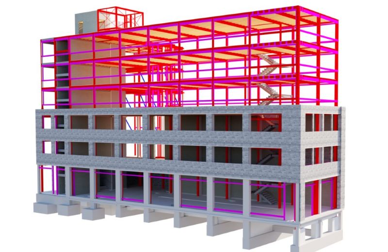 Column Strengthening Timber Floorplate 6 storey Commercial Building