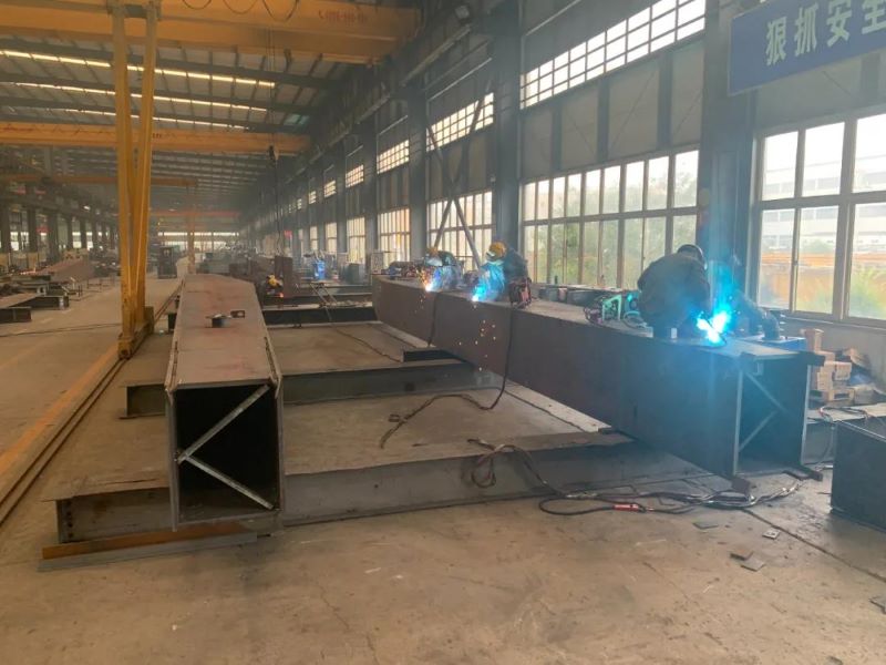 Workshop Fabrication Box Section Column and Beam Welding