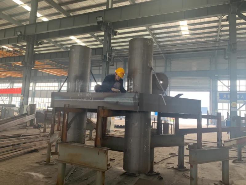 Workshop Fabrication Column Beam Connection