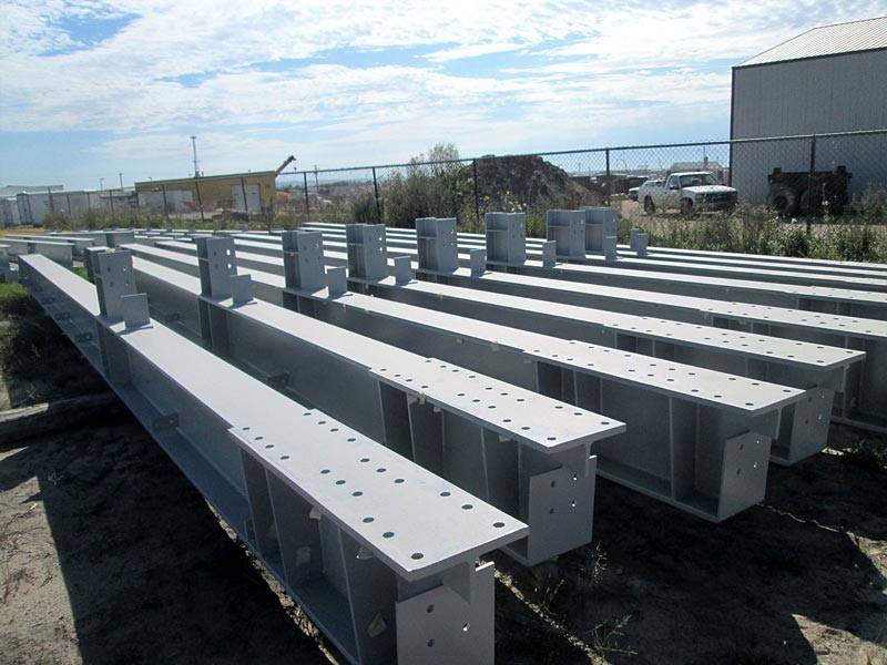 commercial 4S auto shop columns erection field