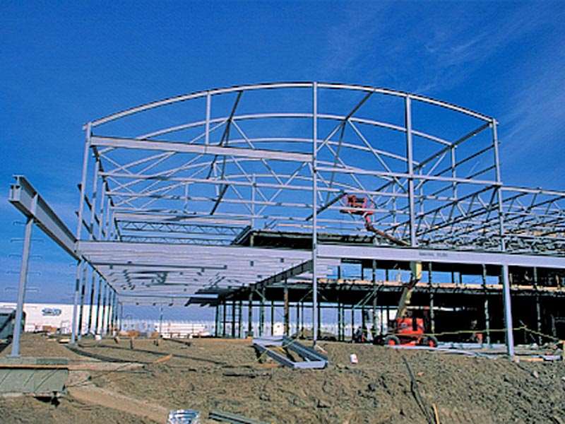 commercial green house building truss rafter roof framework erection ZHM