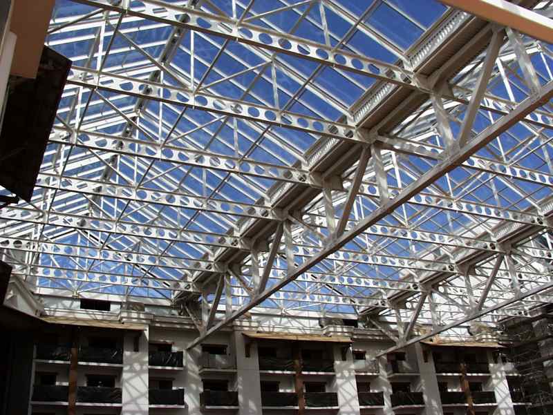 Castellated Beam History Property Advantages and Applications atrium roof shed cellular beams