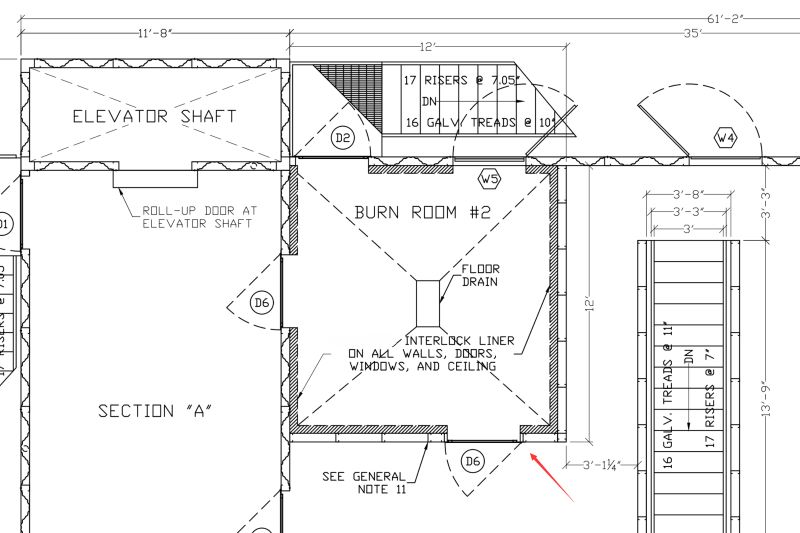 Typical Burn Room Layout