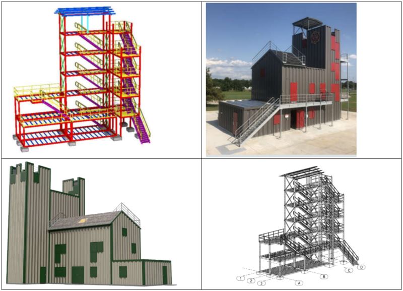 6 Storey Fire Simulator Tower Structure System | Fixed Fire Training Towers | Steel Simulating Structures 