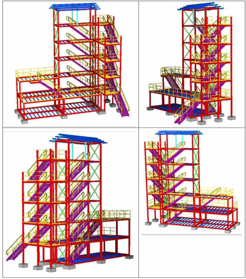 High Rise Fire Simulator Training Building Liberia | Industrial Iron Ore Mines 3D BIM Model