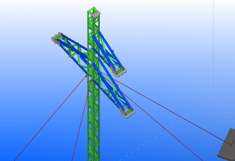 35kV Guyed Towers BIM Models