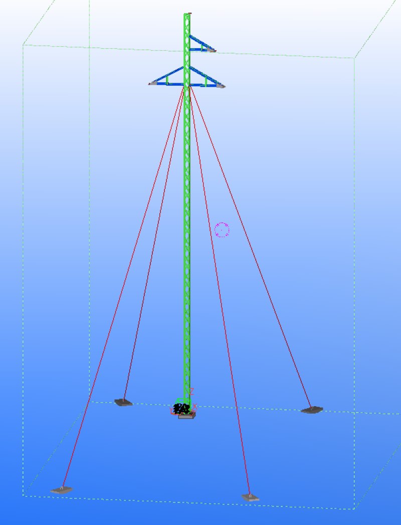 35kV Guyed Towers BIM Models