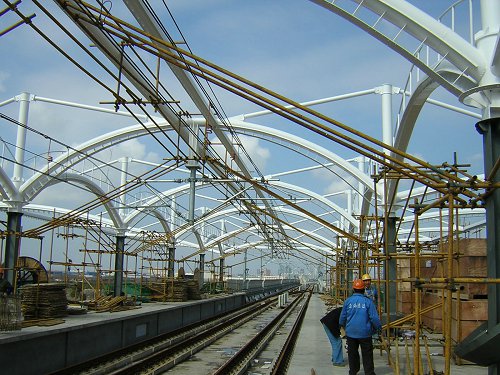Shanghai Metro Line Station Membrane Structure Project