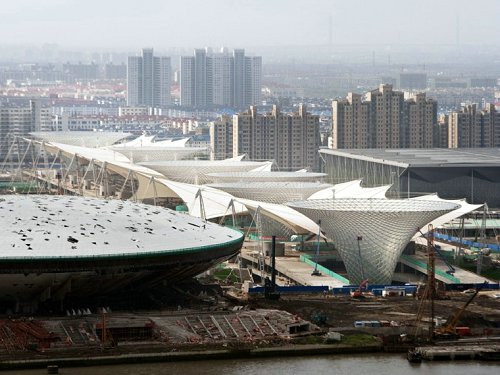 Cone Trumpet Shape Reticular shell Structures of Sun Valley of Expo Axis Shanghai