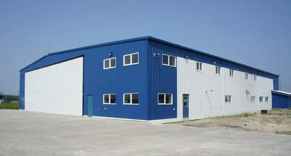 Galvanized Prefabricated Steel Aircraft Hangar Buildings Fast Erection