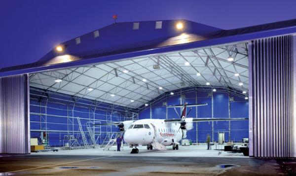 Longevous Roof Systems Steel Aircraft Hangar Buildings Constructed Pipe Truss