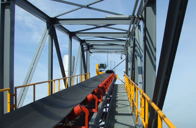 Crusher Feed&Discharge Conveyor Steel Structures for Gold Mines | ZHM Huawu Steel,China