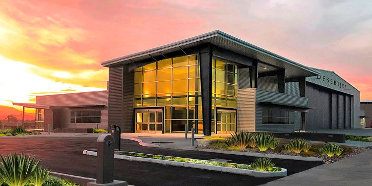 AirJet FBO Hangar in Pre-engineered Metal Building