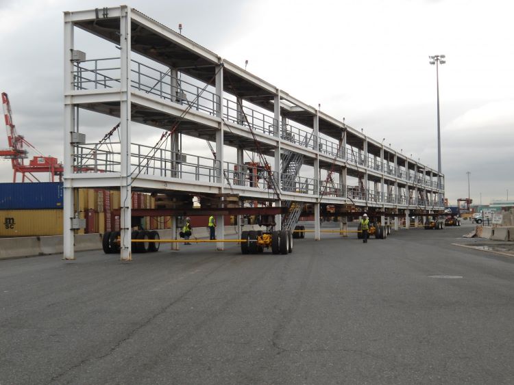 Steel Structure Gantry Reefer Rack Moved in Port of Newark, NJ