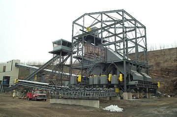 Enclosed Dual Screen Station Platforms Steel Structures For Mines | ZHM Huawu Steel,China